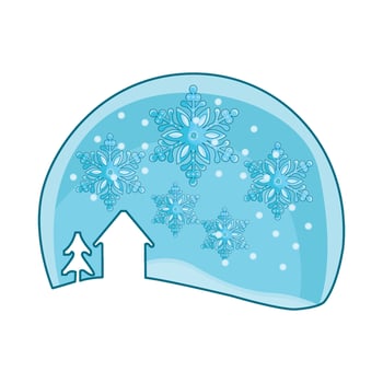 illustration of snowflake vector
