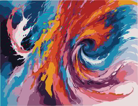 Colorful liquid Paint splash abstract art background vector