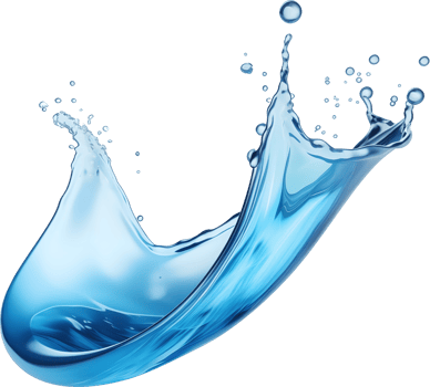 AI generated Realistic water splash isolated transparency background. png