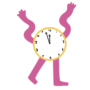 O'clock of new Year firework png
