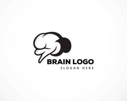 brain logo design template creative logo vector