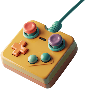 AI generated Retro joystick, 3d design. Suitable for video games and design elements png