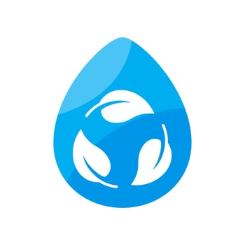 Drops of water that reuse water Reducing water use on World Water Day vector