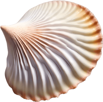 AI generated an image of a colorful seashell. Ai-Generated. png