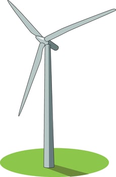 A moving windmill vector