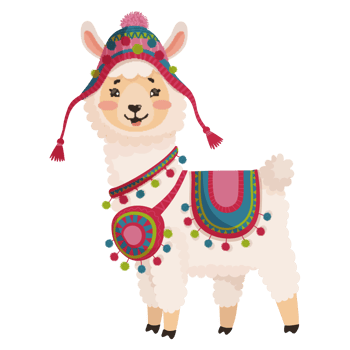 AI generated Llama Alpaca Tourism png