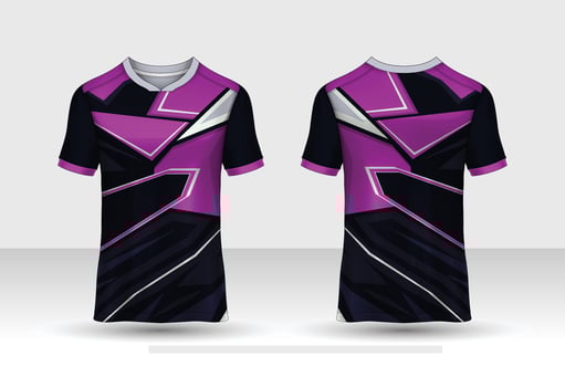 Front back tshirt design. Sports design for football, racing, cycling, gaming jersey vector. vector