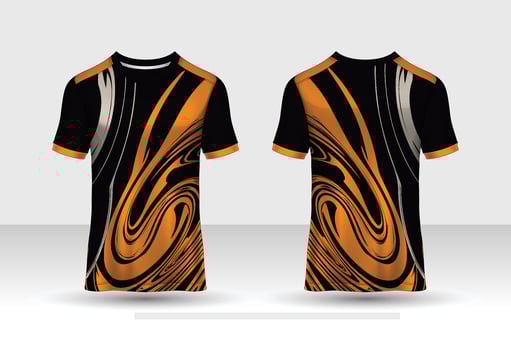 t-shirt sport design template, Soccer jersey mockup for football club. uniform front and back view. vector