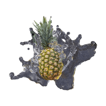 Realistic 3D render of Pineapple Fruit best for commercial and Design purpose png
