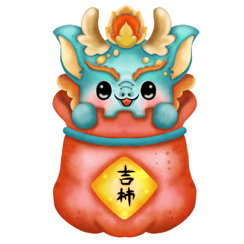 Chinese New year ,blue dragon png