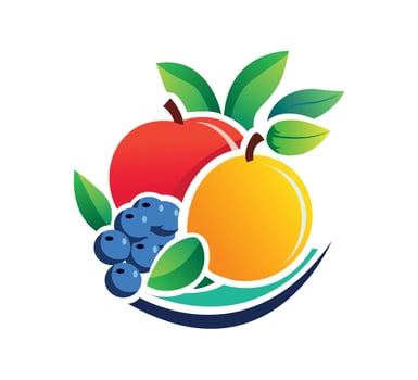 Fruit or vegetable logo vector illustration