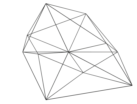 Polygonal mesh wireframe abstract 3d shape png
