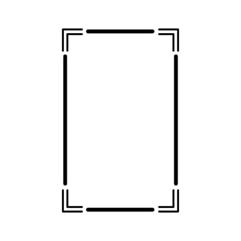 Simple Line Vintage Border Decoration vector
