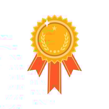 trophy icon, medal icon, winner, illustration logo simple design vector