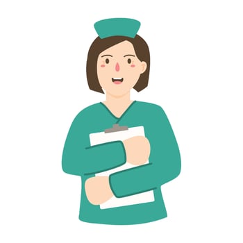 flat illustration for international nurses day celebration vector