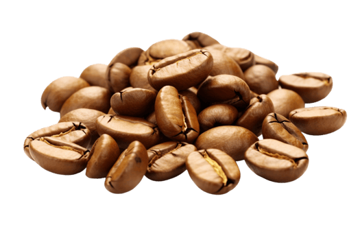 AI generated Coffee beans isolated on transparent background. png