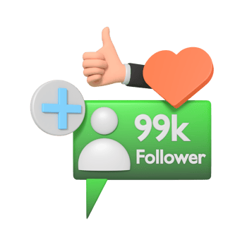 Social Media 99 K Follower png
