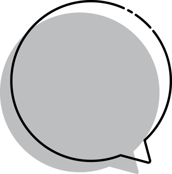 Blank speech bubble. Flat design illustration. png