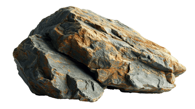 AI generated Rock isolated on transparent background png