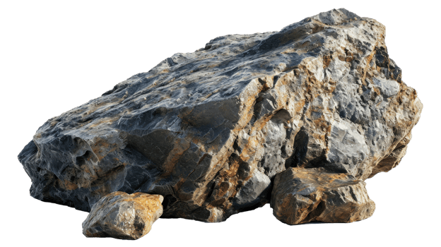 AI generated Rock isolated on transparent background png
