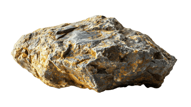 AI generated Rock isolated on transparent background png