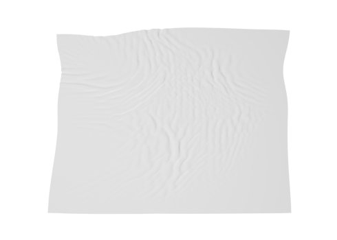 Wrinkled poster mockup png