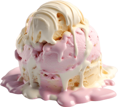 AI generated Delicious-looking Ice Cream painting. Ai-generated. png