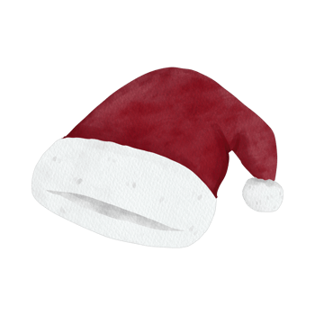 AI generated Santa Christmas Hat png