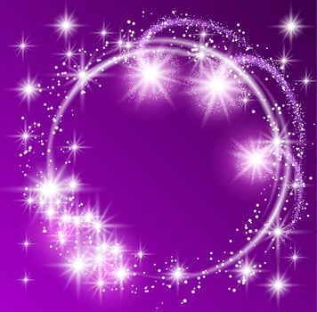 Glowing purple background vector