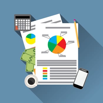 financial calculations design vector
