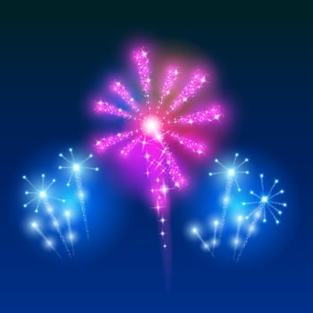 Beautiful Vector Fireworks