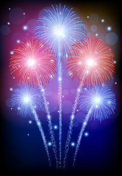 Beautiful Vector Fireworks