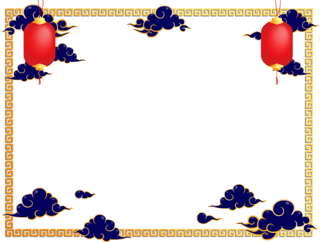 red golden new year china card design png