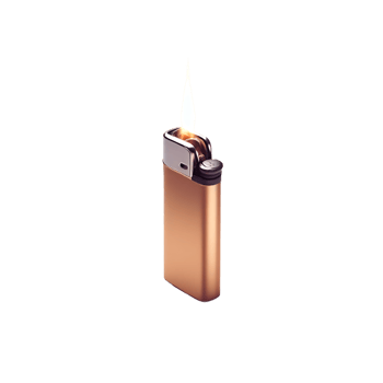 AI generated An isolated lighter cutout object on transparent background, PNG file