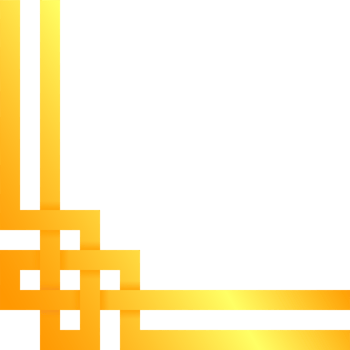 golden china corner pattern border frame design for decoration graphic png
