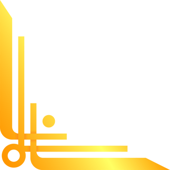 golden china corner pattern border frame design for decoration graphic png