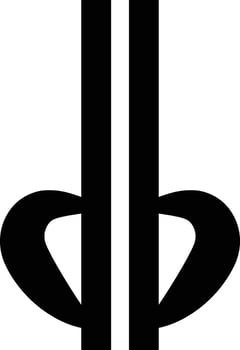 Music notes icon in flat style. Musical key signs. isolated on solid pictogram Black musical Simple symbol elements. Vector for apps and website