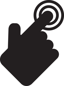 The hand click point for choice or wed concept. png