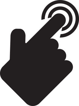 The hand click point for choice or wed concept. png