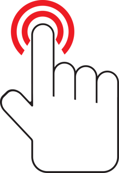 The hand click point for choice or wed concept. png