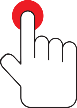The hand click point for choice or wed concept. png