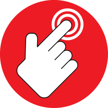 The hand click point for choice or wed concept. png