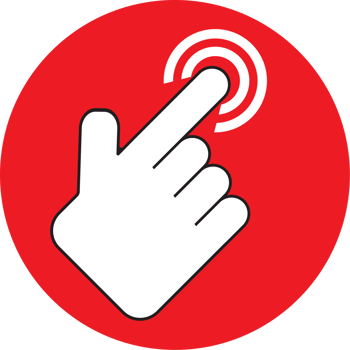 The hand click point for choice or wed concept. png