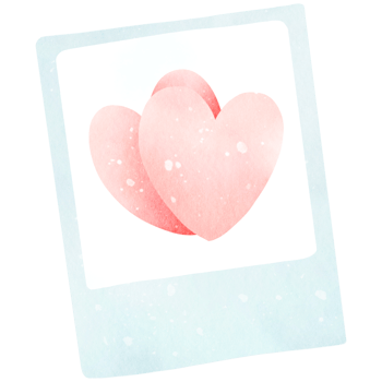 Watercolor Valentine Heart Postcard png