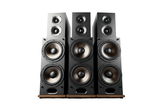 AI generated Collection of Audio Music Speaker on a Transparent Background. AI png