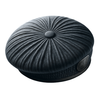 AI generated Isolated Beret clothing item on a transparent background, PNG File Format