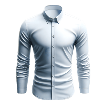AI generated Isolated button-down shirt fashion piece of clothing on a transparent background, PNG File Format