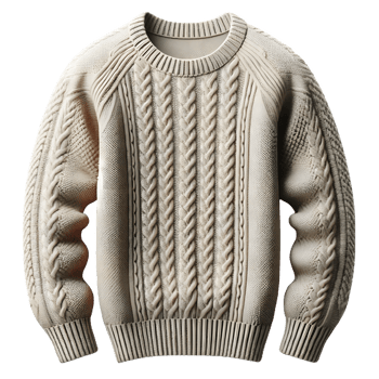 AI generated Isolated sweater clothing item on a transparent background, PNG File Format