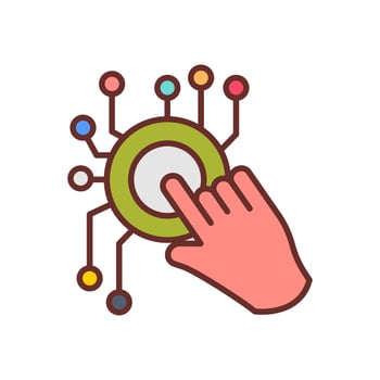 Control in vector. Illustration vector