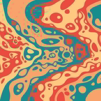 Abstract colorful psychedelic groovy background. vector